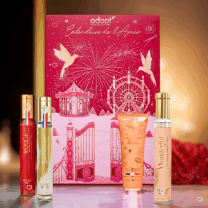 calendrier de l'apres adopt 2025 contenant 6 parfums et soins beauté corps pour femme