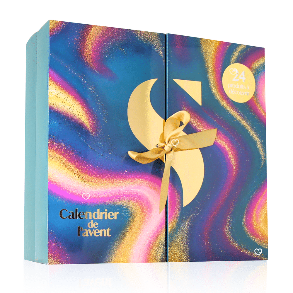Calendrier de l’Avent Elsie Santé 2025 beauté renfermant 24 soins et accessoires, coffret festif idéal pour femme adepte du bien-être.