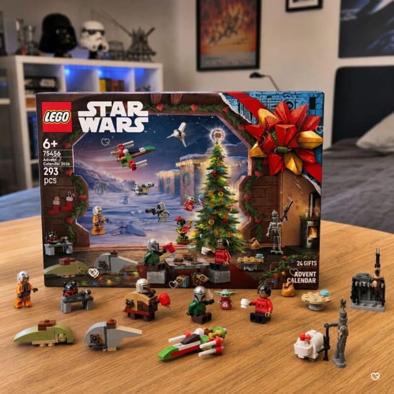 Contenu complet du calendrier de l'Avent LEGO Star Wars 2026 (75456) : minifigurines et vehicules
