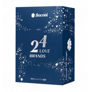 Calendrier de l'Avent Flaconi Homme 2026, boîte bleue 24 Love Brands