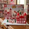 Figurines Bitty POP Hello Kitty et décor château rouge du calendrier de lAvent Funko 2026