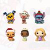 Six figurines Pocket POP du calendrier Funko Disney 2026 : Pluto, renne, Stitch, Winnie, Tiana et Raiponce
