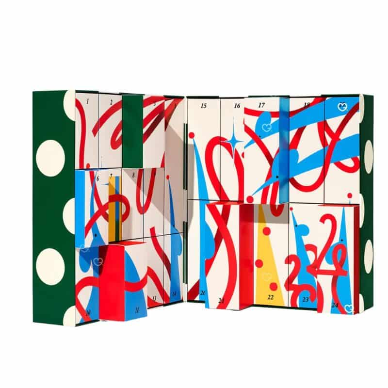 Toutes les cases du calendrier de l'Avent Kiehl's 2026 ouvertes, contenu détaillé jour par jour.