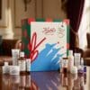 Calendrier de l'Avent Kiehl's 2026 en situation, coffret et soins premium dans un décor de fêtes.