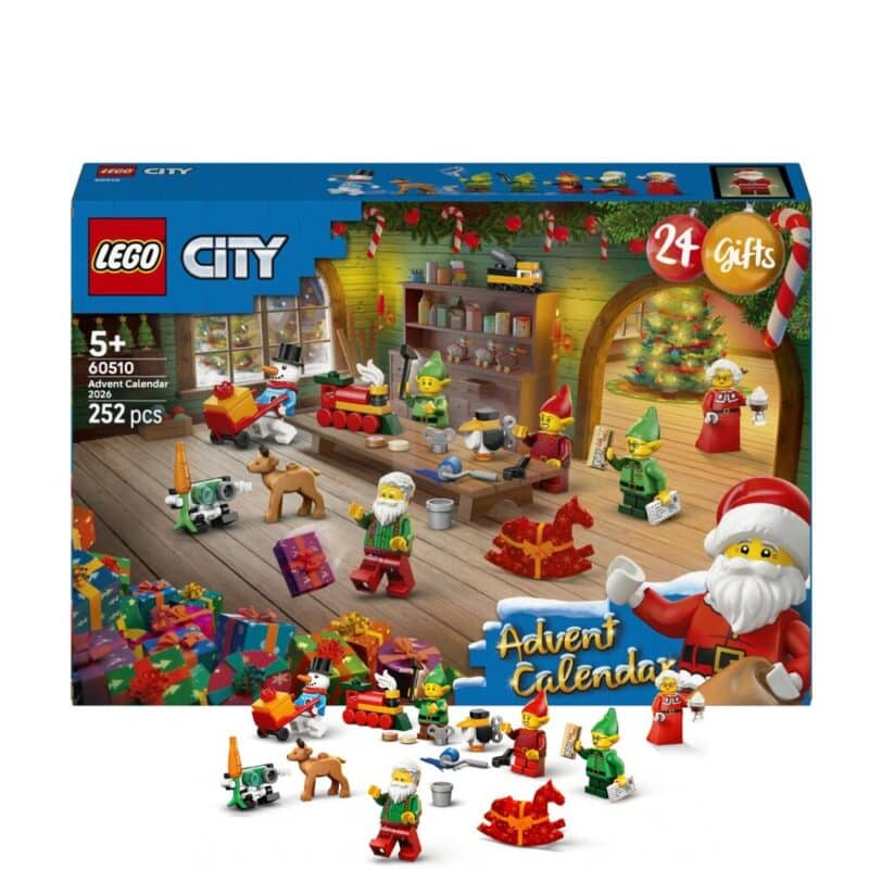 Calendrier de l'Avent LEGO City 2026 (60510), la boîte et ses mini-constructions LEGO