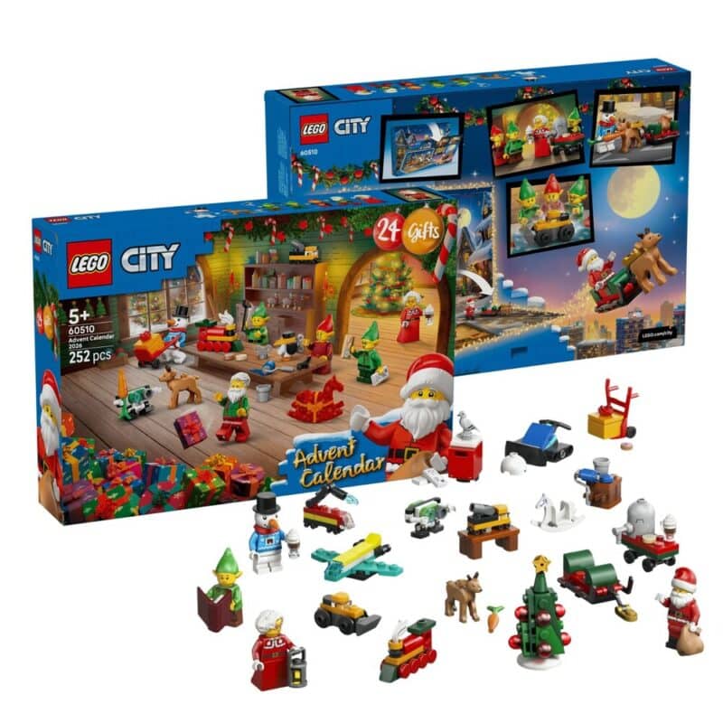 Boîte recto verso du calendrier de l'Avent LEGO City 2026 (60510)