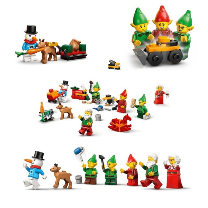 Contenu complet du calendrier de l'Avent LEGO City 2026 (60510) : minifigurines, véhicules et accessoires