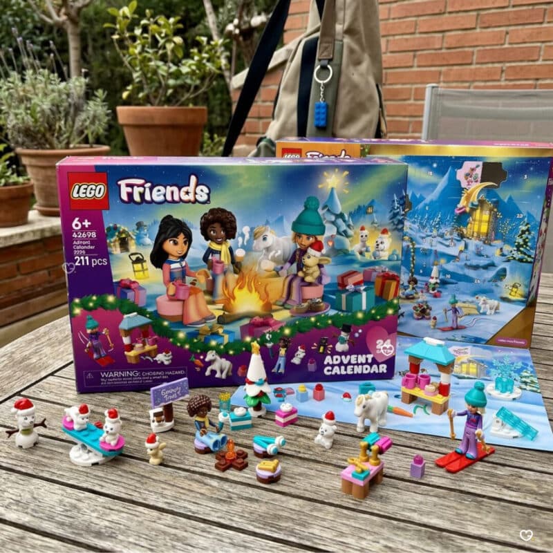 Contenu complet du calendrier de l'Avent LEGO Friends 2026 (42698), 3 mini-poupées, 6 animaux miniatures et accessoires