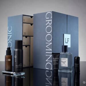 Calendrier de l'Avent Lookfantastic Homme 2026 ouvert avec ses produits