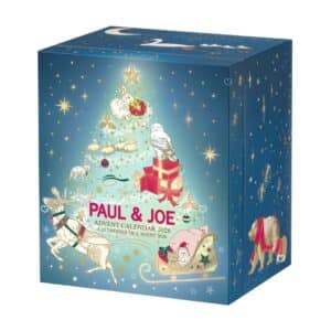 Calendrier de l'Avent Paul & Joe 2026, coffret bleu nuit à tiroirs fermé