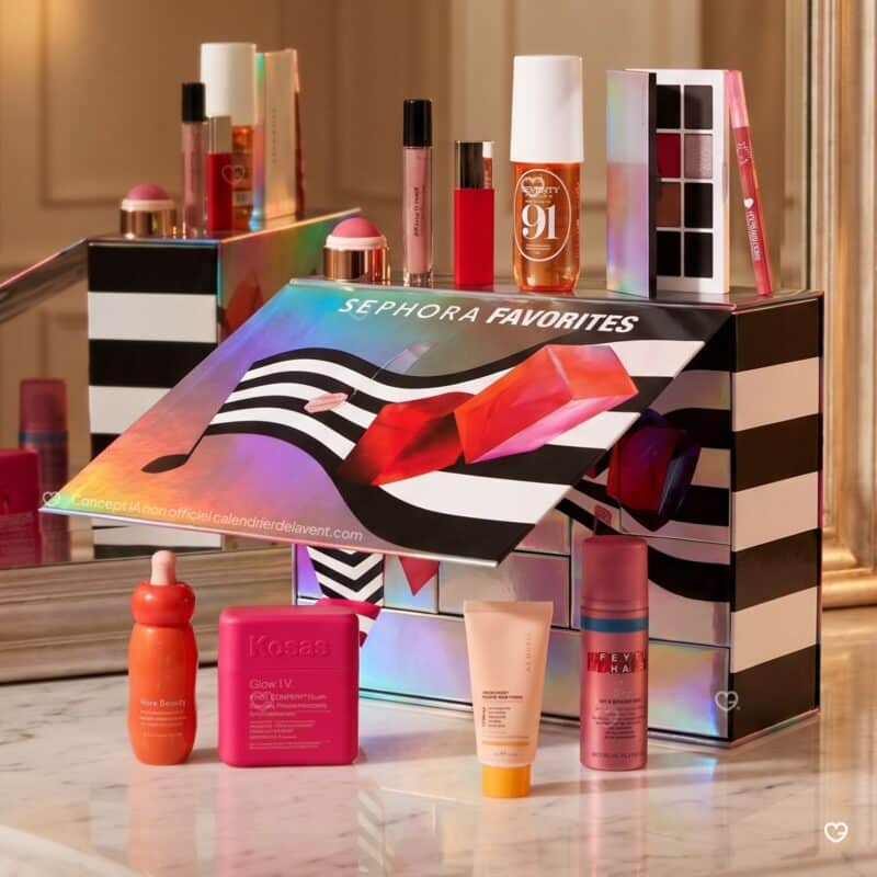 Calendrier de l'Avent Sephora Favorites 2026 en ambiance dorée