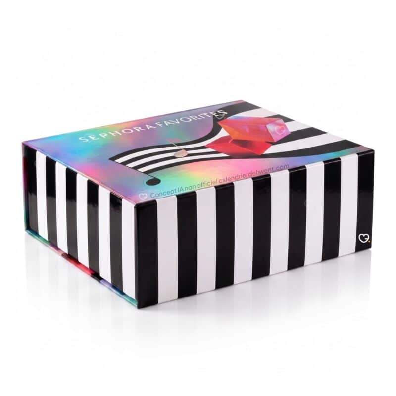 Calendrier de l'Avent Sephora Favorites 2026 vu de dessus