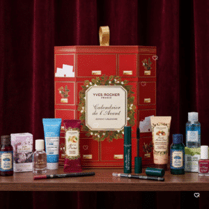 Calendrier de l'Avent Yves Rocher 2026 avec ses produits de cosmetique vegetale