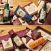 Details des soins du calendrier Yves Rocher Premium 2026 : gommage Bois de Myrtilles, brume Vanille Bourbon et serum Glow Energie