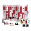 Les 24 produits du calendrier de l Avent beauté Armani 2026 disposés autour du coffret