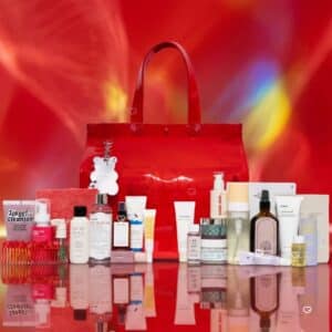 Contenu complet du calendrier de l’Avent MiiN Cosmetics 2026 : jelly bag rouge, charm exclusif et 24 produits K-Beauty