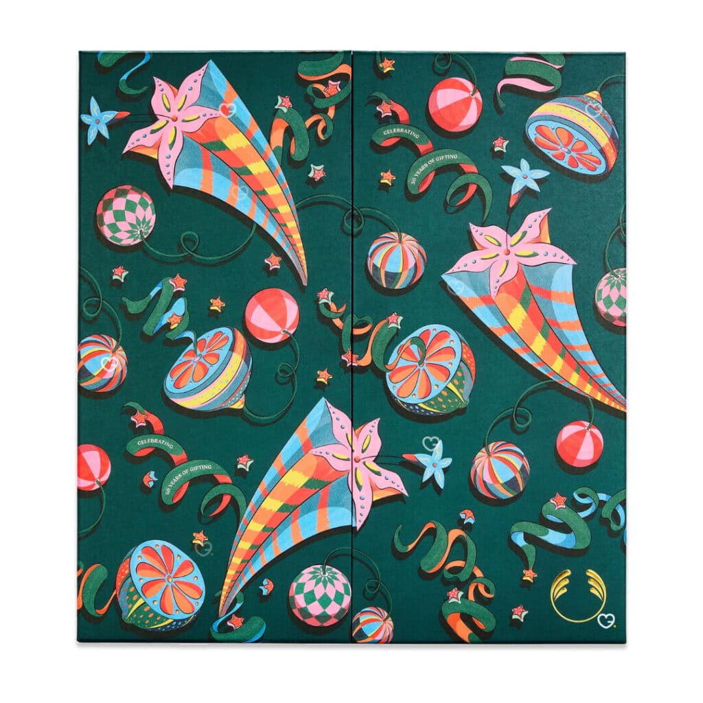 Calendrier de l Avent The Body Shop Ultime 2026, couvercle illustre du coffret