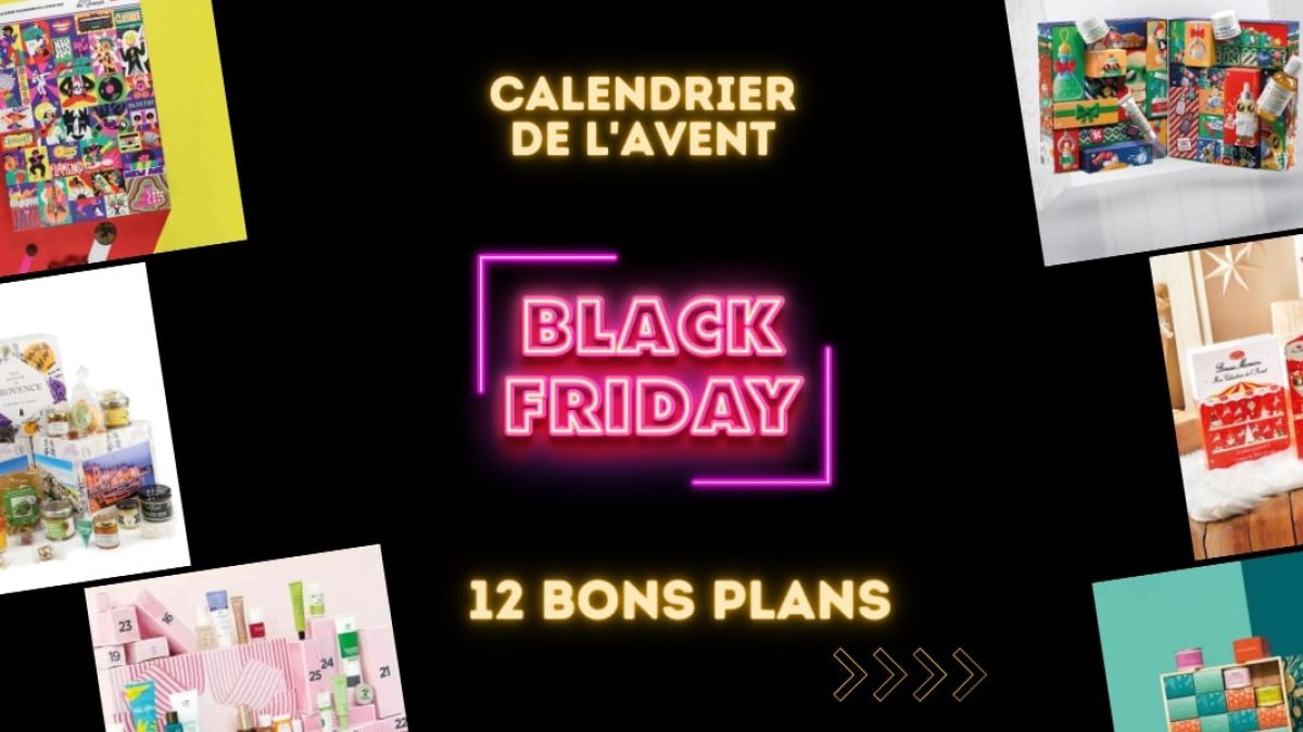 12 calendriers de l'Avent en promotion avec le black friday
