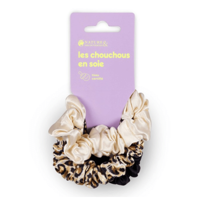 cadeau santa secret beaute trio chouchou en soie