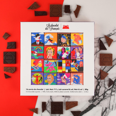 idee cadeau santa secret - carré chocolat