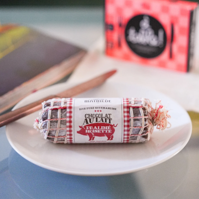 idee cadeau santa secret - saucisson chocolat