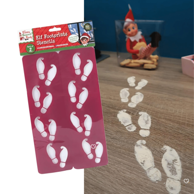 pochoir trace pas lutin farceur